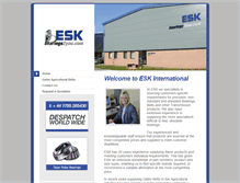 Tablet Screenshot of eskinternational.com